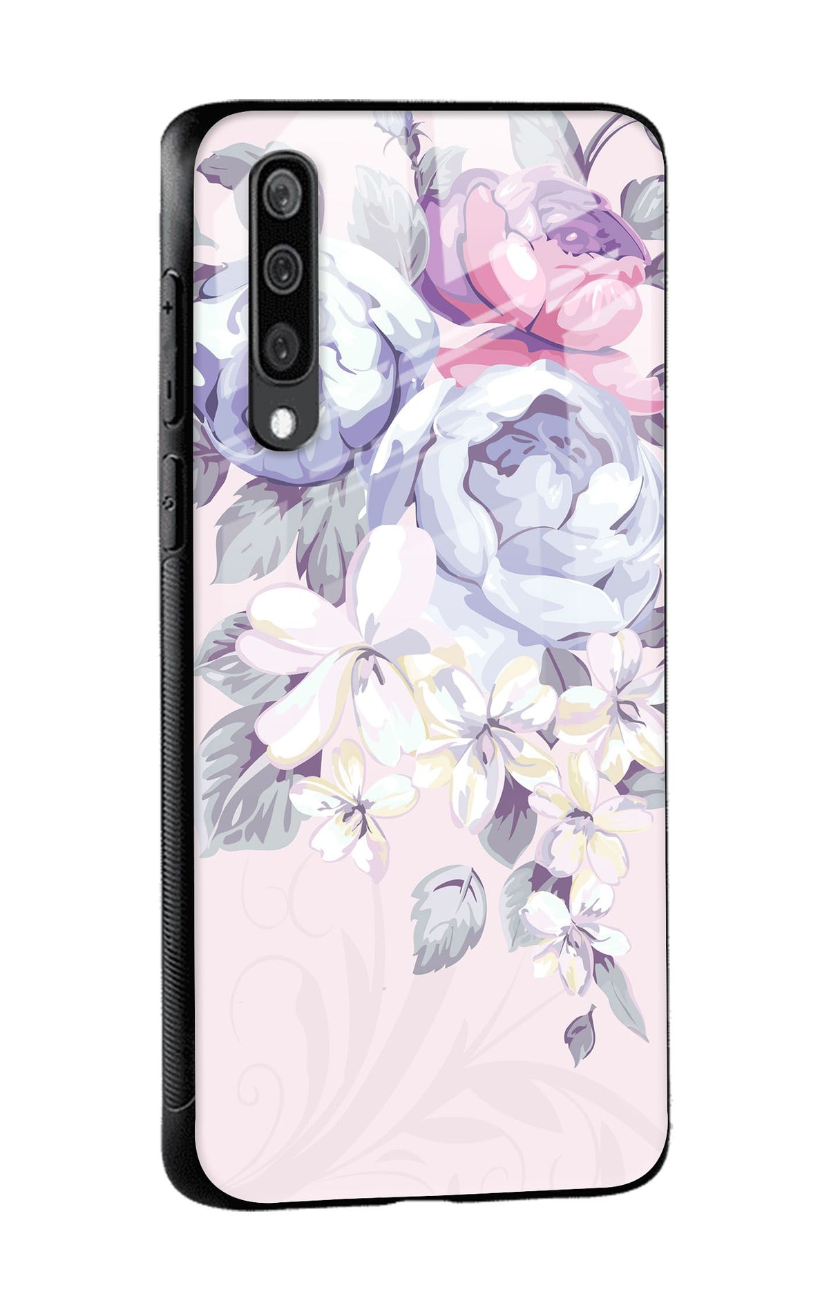 Elegant Floral Glass case for Samsung Galaxy A50