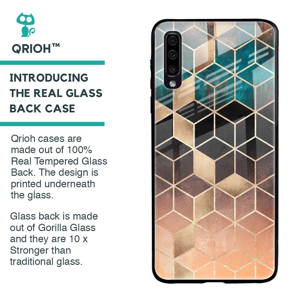 Bronze Texture Glass Case for Samsung Galaxy A50
