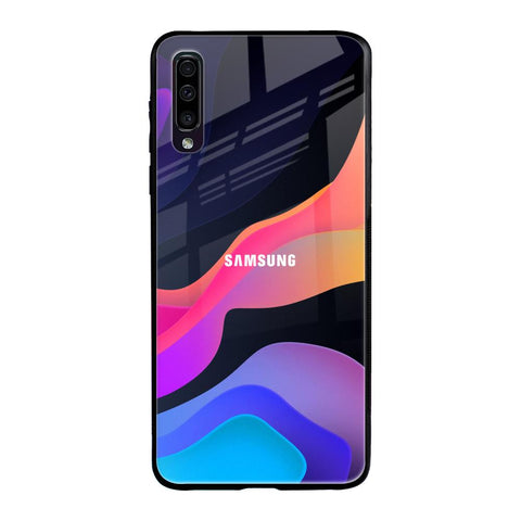 Colorful Fluid Samsung Galaxy A50 Glass Back Cover Online