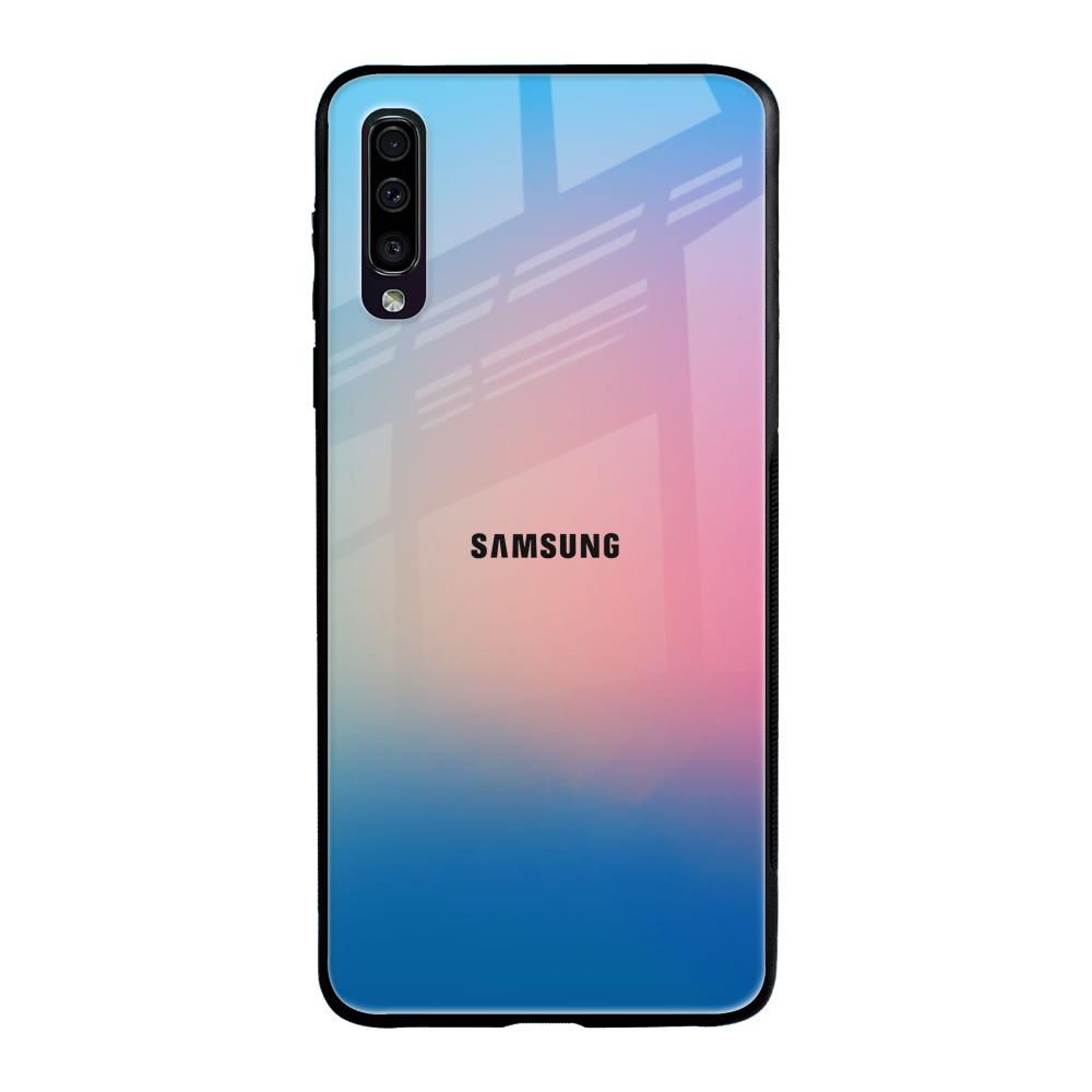 Blue & Pink Ombre Samsung Galaxy A50 Glass Back Cover Online