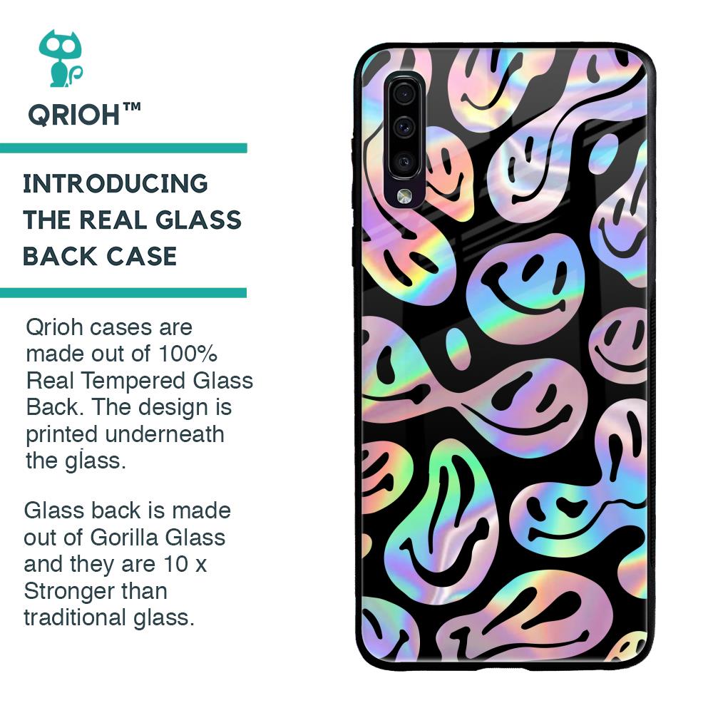 Acid Smile Glass Case for Samsung Galaxy A50