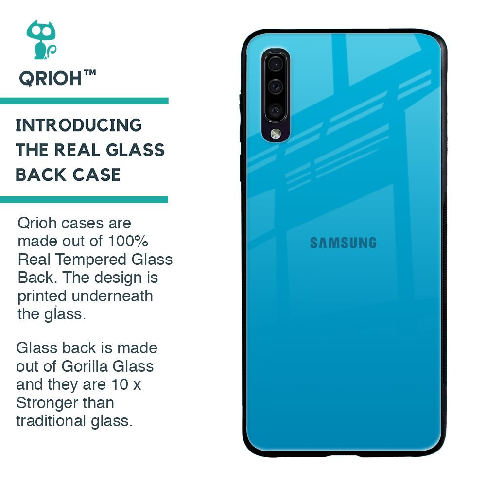 Blue Aqua Glass Case for Samsung Galaxy A50