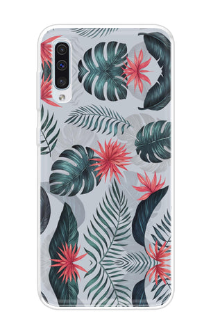 Retro Floral Leaf Samsung Galaxy A50 Back Cover