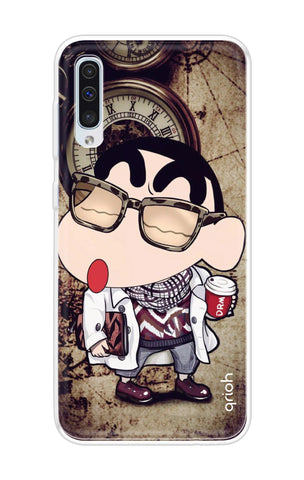 Nerdy Shinchan Samsung Galaxy A50 Back Cover