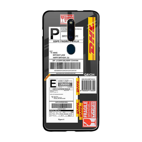 Cool Barcode Label Oppo F11 Pro Glass Back Cover Online