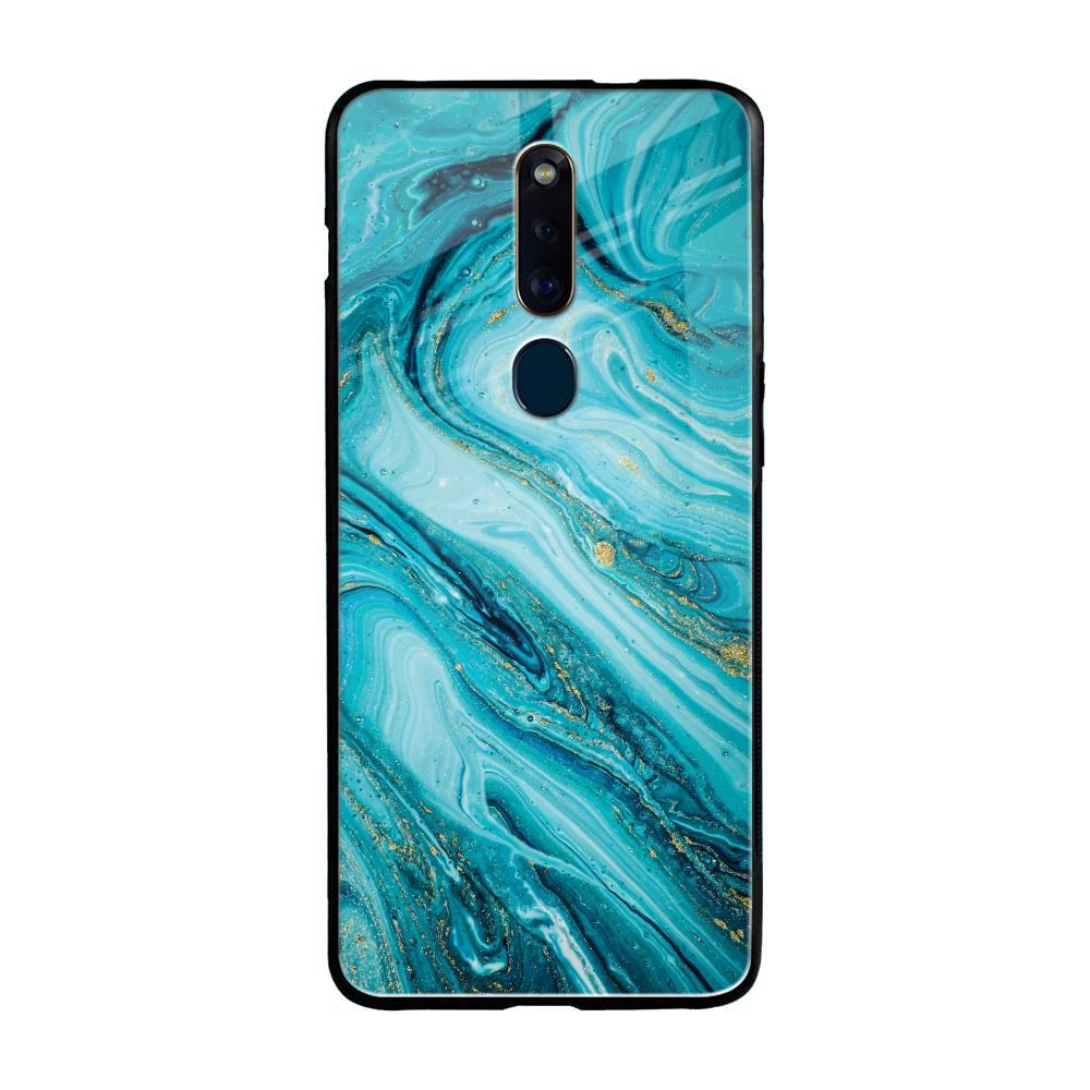 Ocean Marble Oppo F11 Pro Glass Back Cover Online