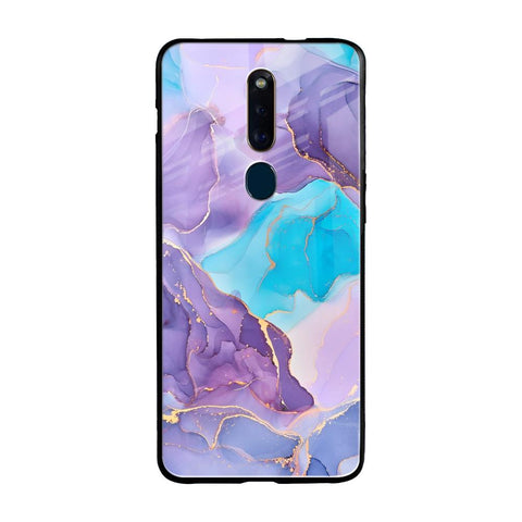 Alcohol ink Marble Oppo F11 Pro Glass Back Cover Online
