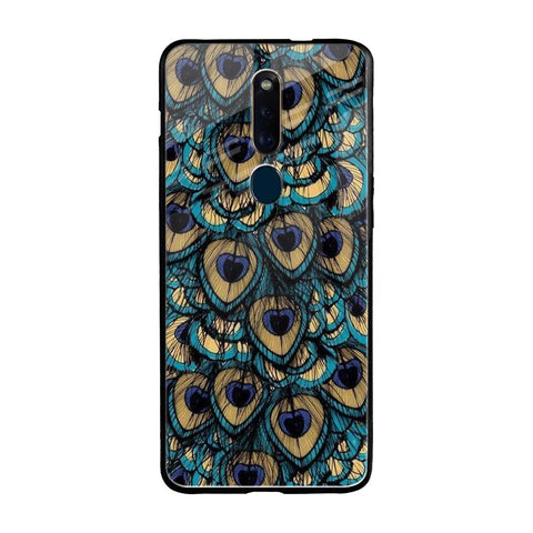 Peacock Feathers Oppo F11 Pro Glass Cases & Covers Online