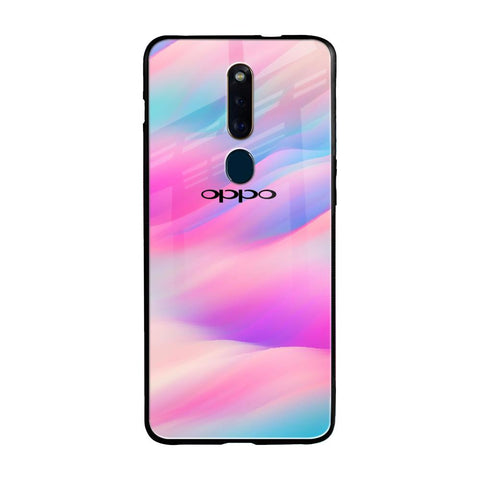 Colorful Waves Oppo F11 Pro Glass Cases & Covers Online