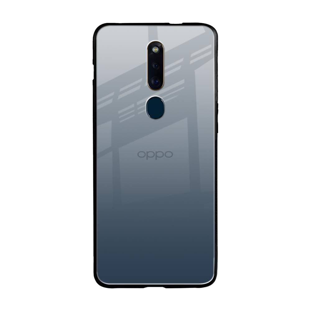Smokey Grey Color Oppo F11 Pro Glass Back Cover Online