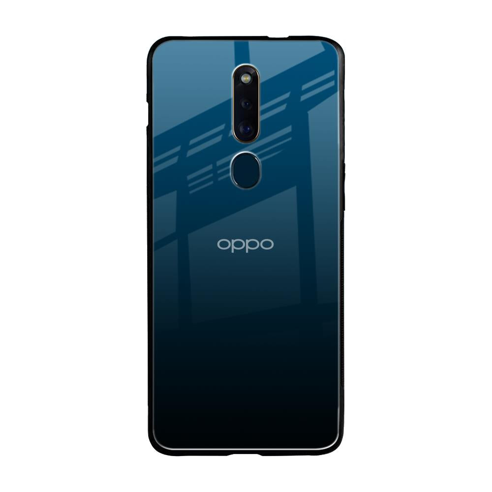 Sailor Blue Oppo F11 Pro Glass Back Cover Online
