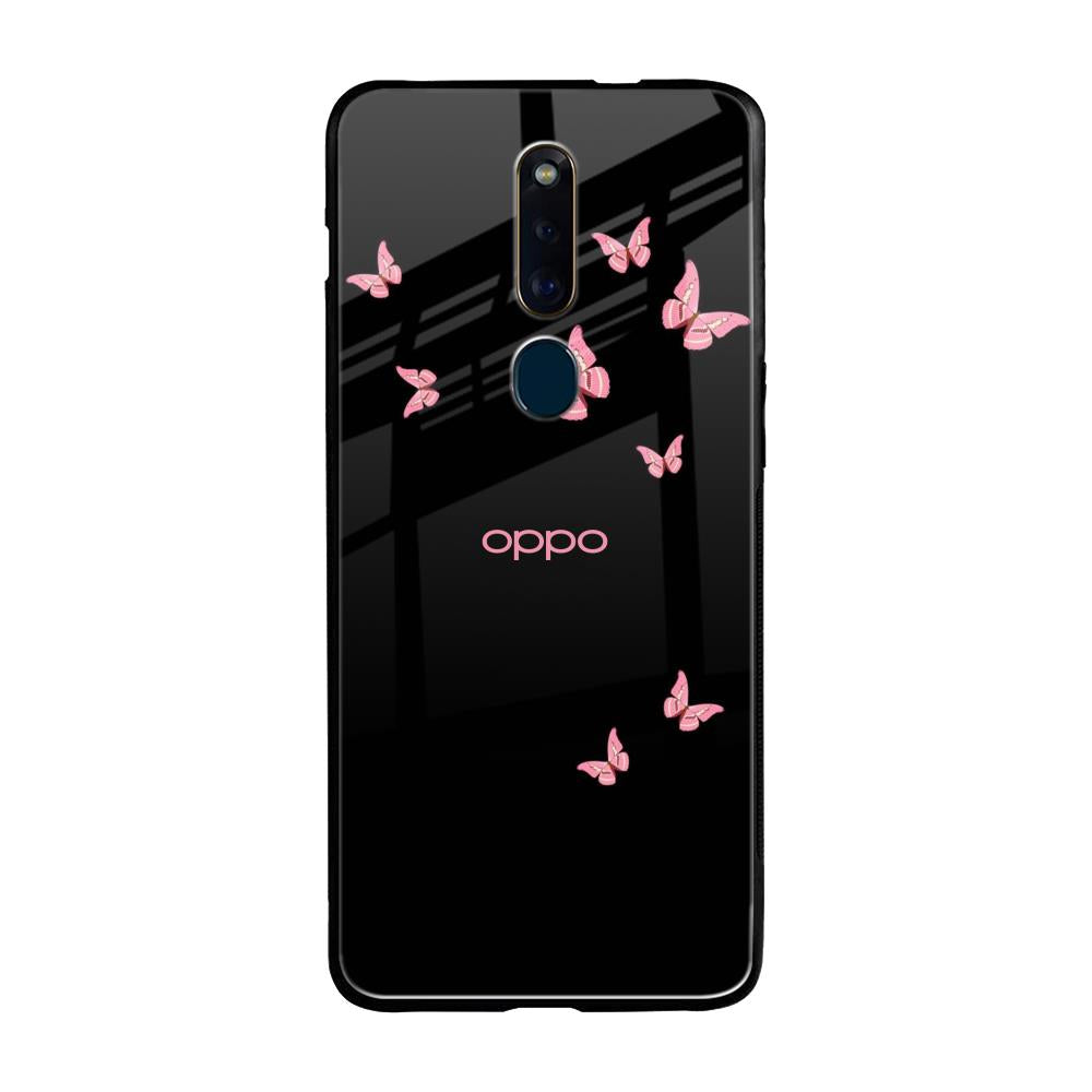 Fly Butterfly Oppo F11 Pro Glass Back Cover Online