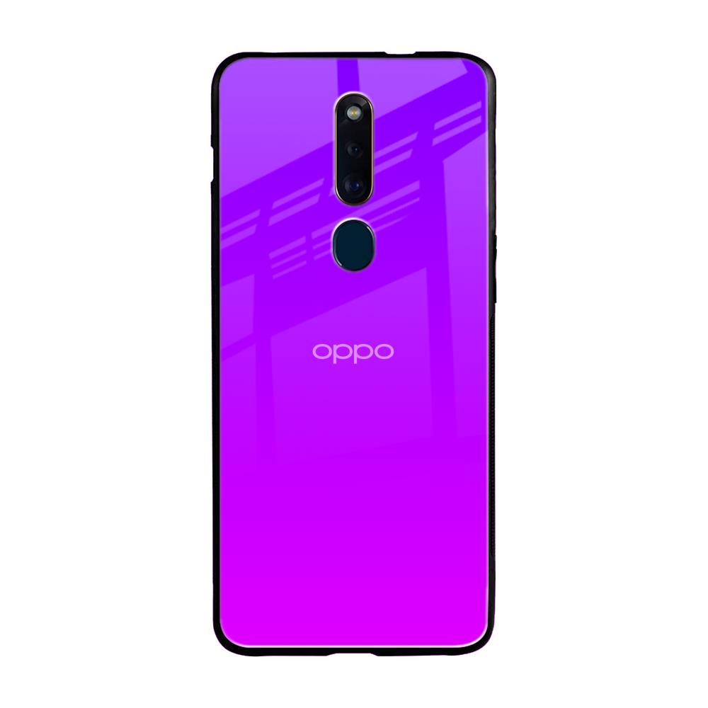 Purple Pink Oppo F11 Pro Glass Back Cover Online