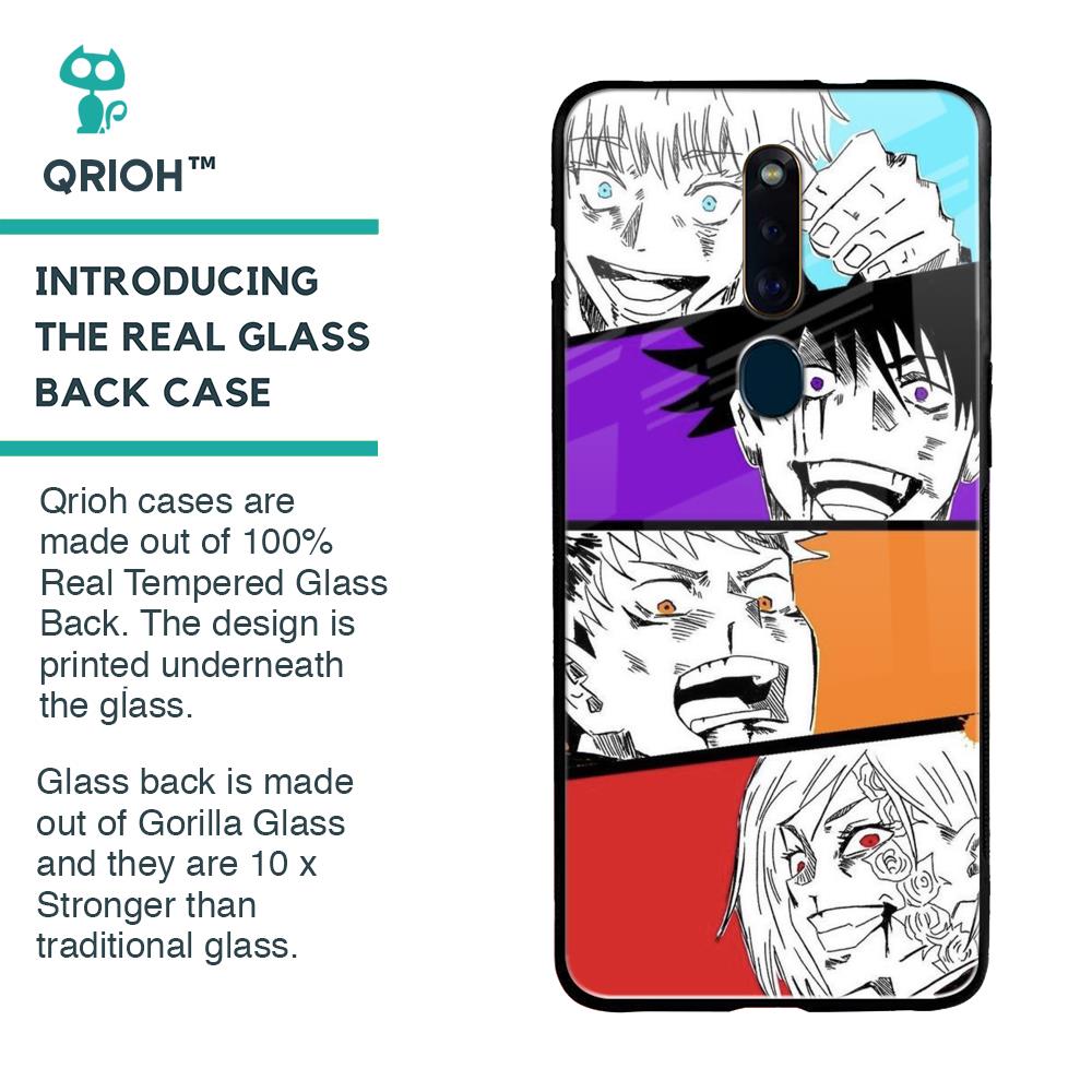 Anime Sketch Glass Case for Oppo F11 Pro