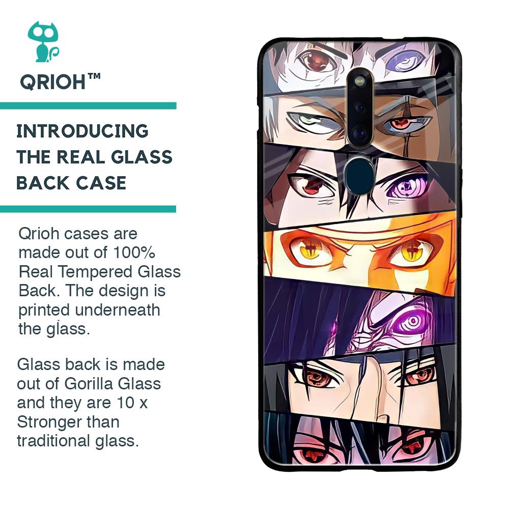 Anime Eyes Glass Case for Oppo F11 Pro