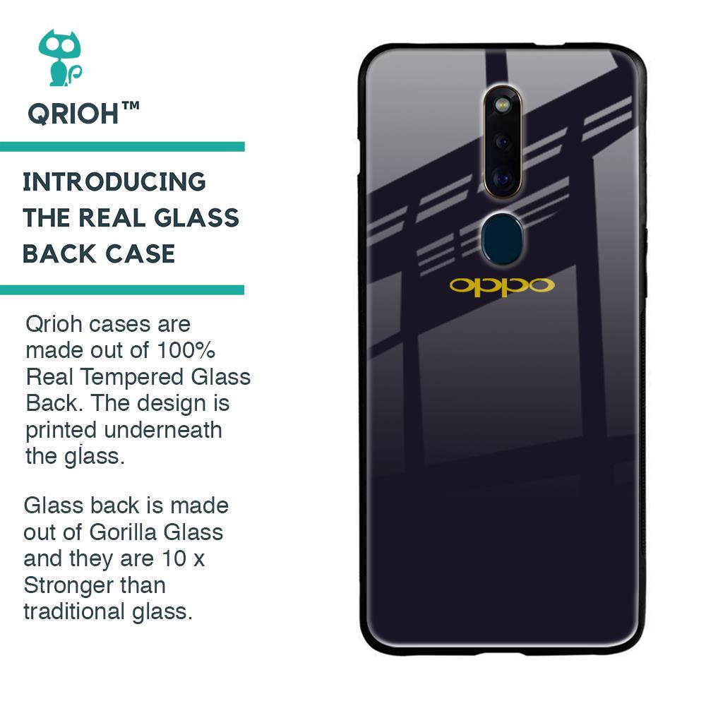 Deadlock Black Glass Case For Oppo F11 Pro
