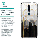 Tricolor Pattern Glass Case for Oppo F11 Pro
