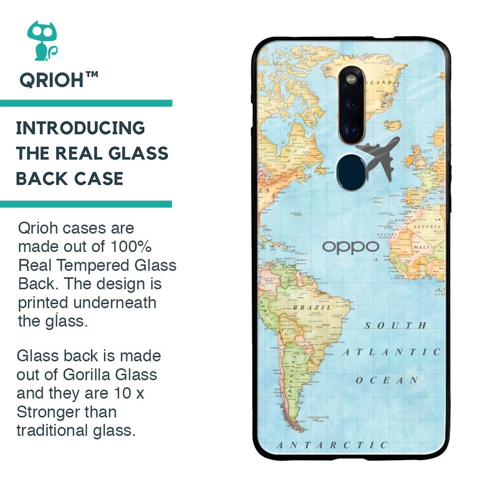 Fly Around The World Glass Case for Oppo F11 Pro