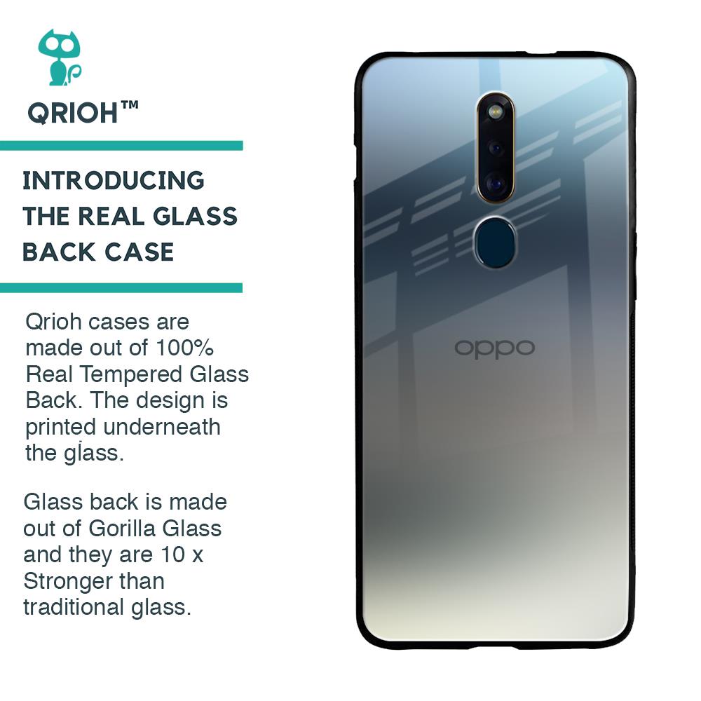 Tricolor Ombre Glass Case for Oppo F11 Pro
