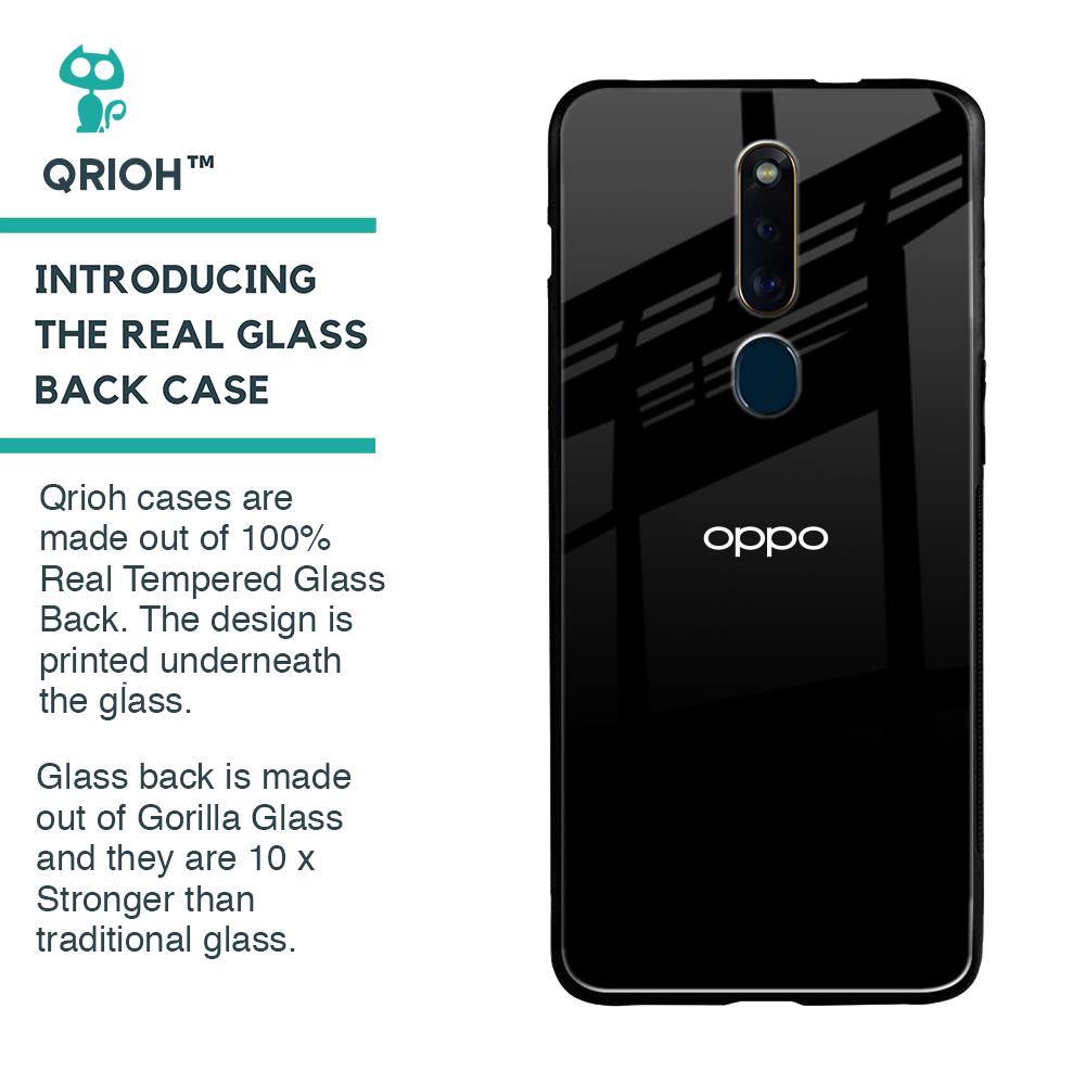 Jet Black Glass Case for Oppo F11 Pro