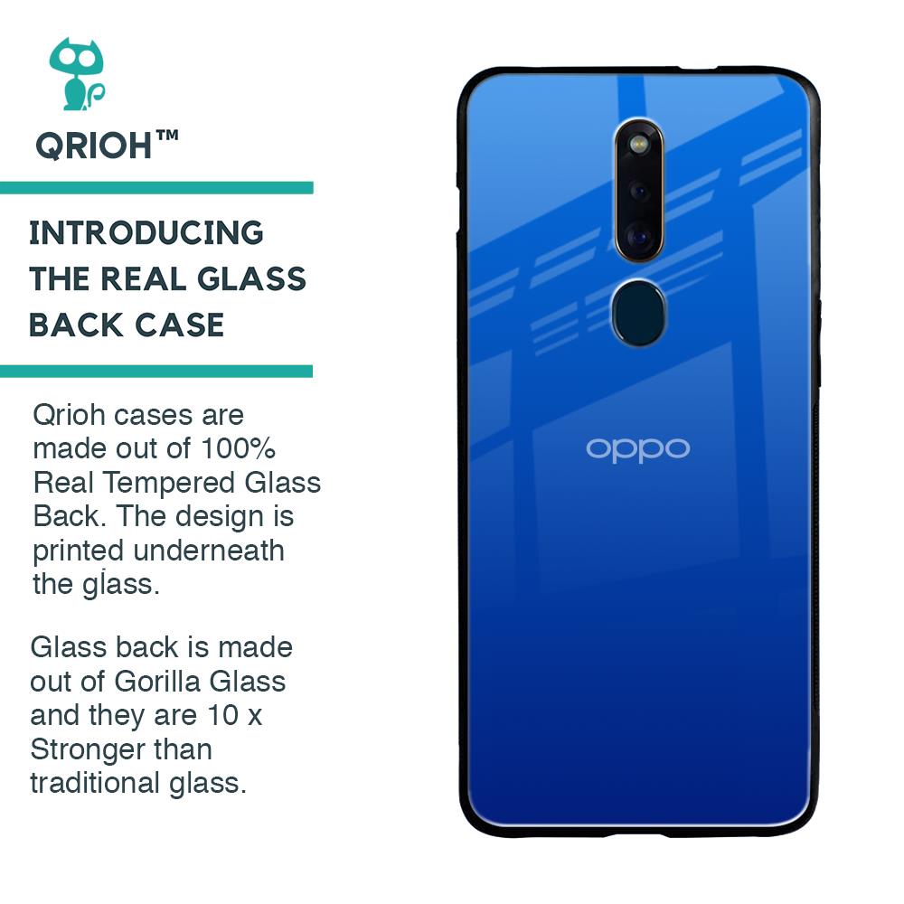 Egyptian Blue Glass Case for Oppo F11 Pro
