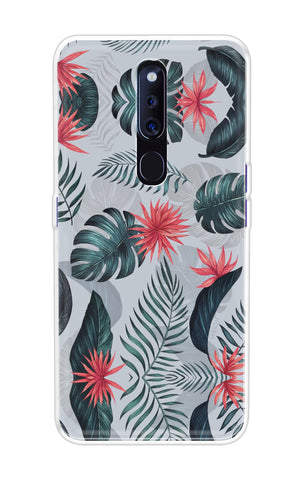 Retro Floral Leaf Oppo F11 Pro Back Cover