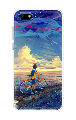 Riding Bicycle to Dreamland Huawei Y5 lite 2018 Back Cover