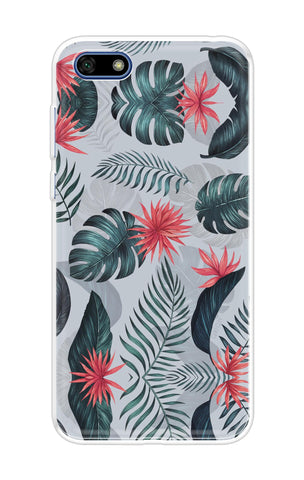 Retro Floral Leaf Huawei Y5 lite 2018 Back Cover