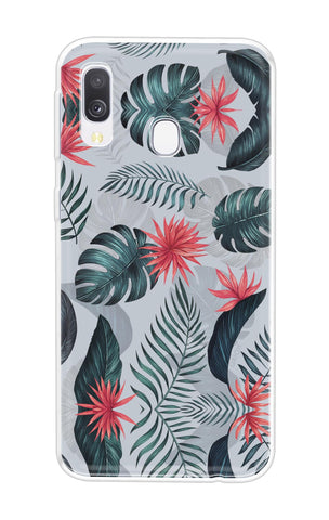 Retro Floral Leaf Samsung Galaxy A40 Back Cover