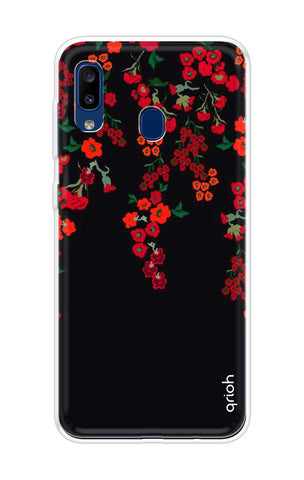 Floral Deco Samsung Galaxy A20 Back Cover