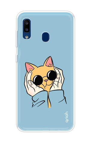 Attitude Cat Samsung Galaxy A20 Back Cover