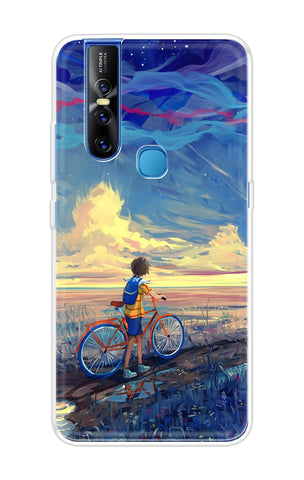 Riding Bicycle to Dreamland Vivo V15 Back Cover