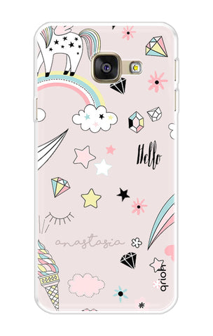 Unicorn Doodle Samsung A5 2016 Back Cover