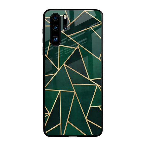 Abstract Green Huawei P30 Pro Glass Back Cover Online