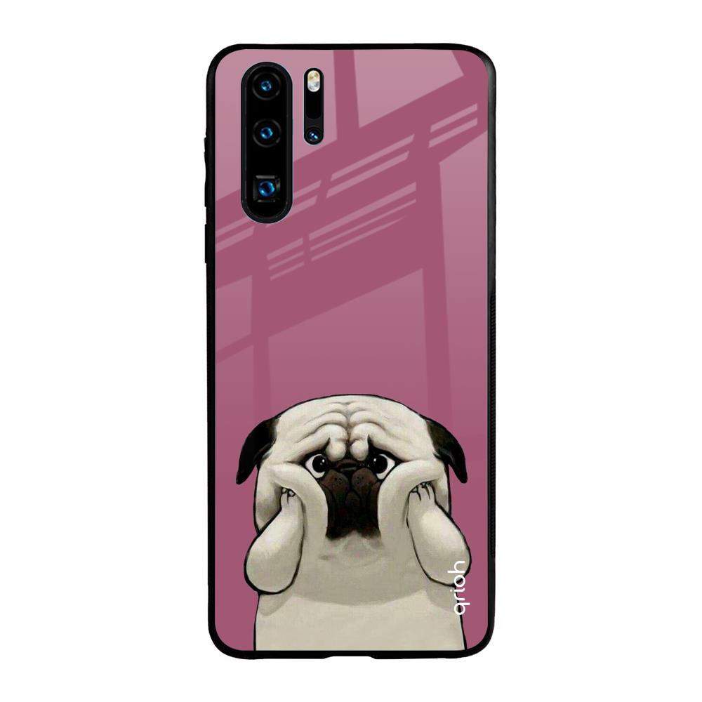 Funny Pug Face Huawei P30 Pro Glass Back Cover Online