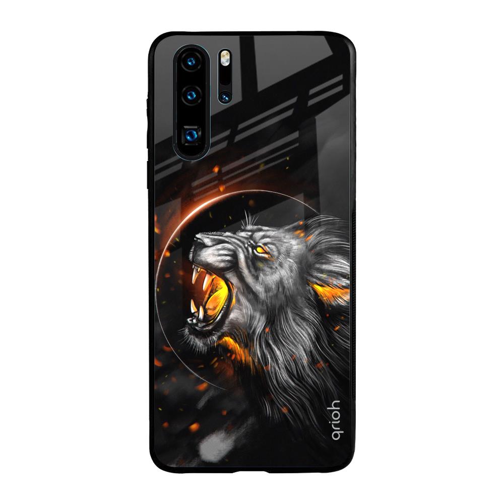 Aggressive Lion Huawei P30 Pro Glass Back Cover Online