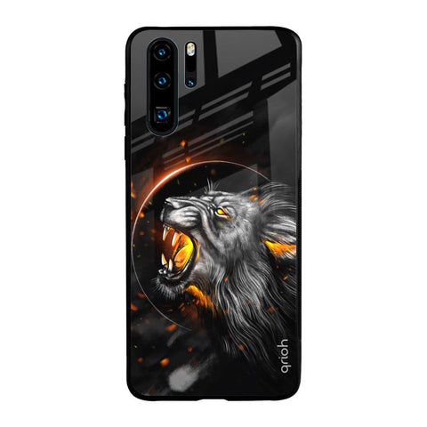 Aggressive Lion Huawei P30 Pro Glass Back Cover Online