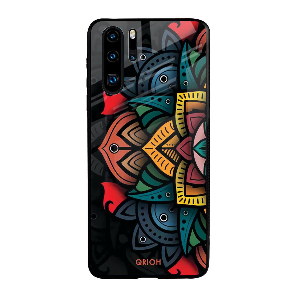 Retro Gorgeous Flower Huawei P30 Pro Glass Back Cover Online