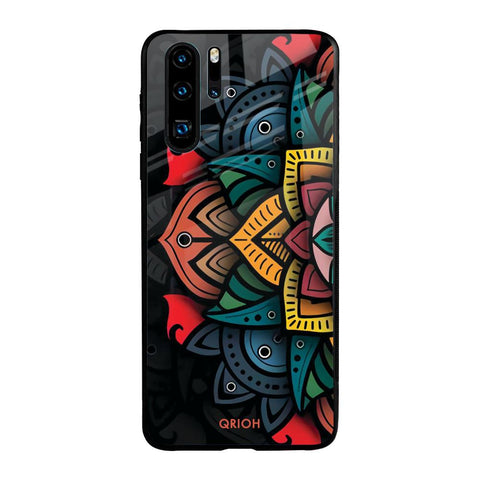 Retro Gorgeous Flower Huawei P30 Pro Glass Back Cover Online