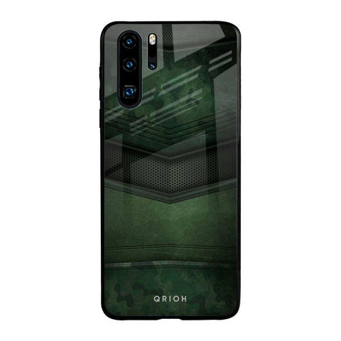 Green Leather Huawei P30 Pro Glass Back Cover Online