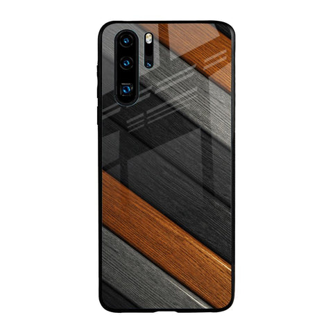 Tri Color Wood Huawei P30 Pro Glass Back Cover Online