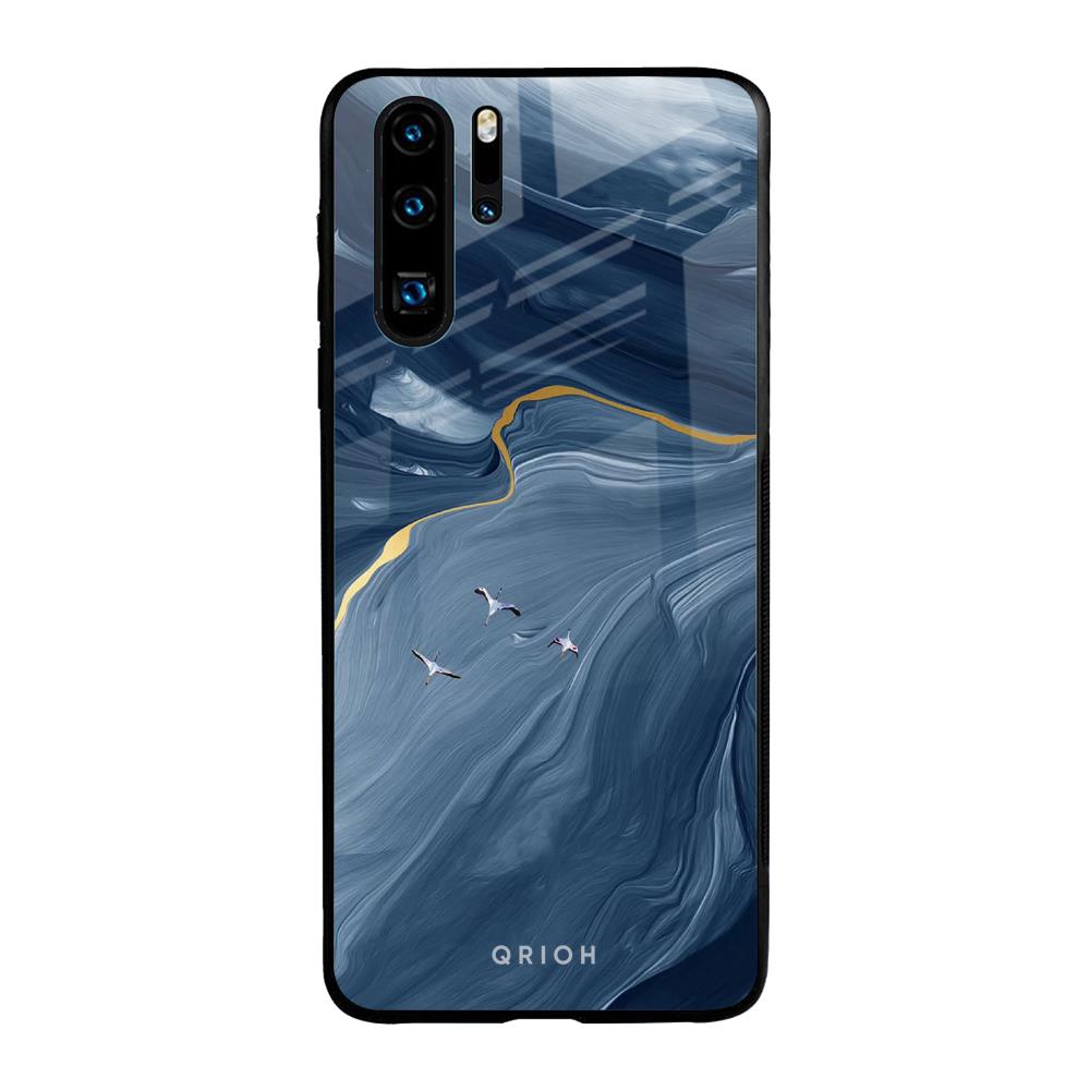 Deep Ocean Marble Huawei P30 Pro Glass Back Cover Online
