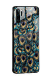 Peacock Feathers Glass case for Huawei P30 Pro