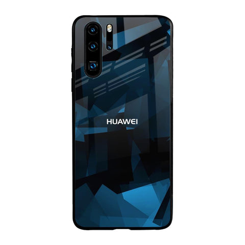 Polygonal Blue Box Huawei P30 Pro Glass Back Cover Online