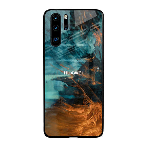 Golden Splash Huawei P30 Pro Glass Back Cover Online