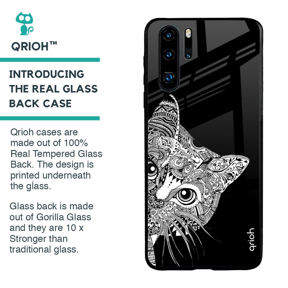 Kitten Mandala Glass Case for Huawei P30 Pro