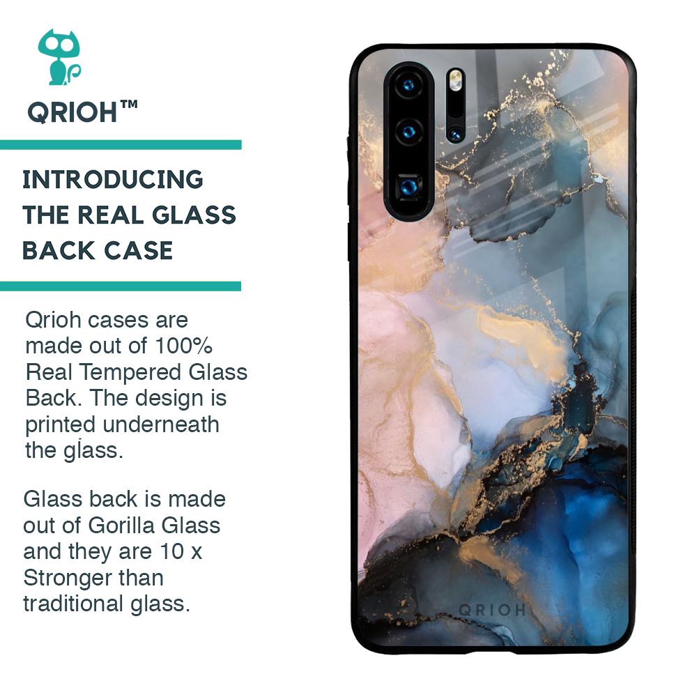 Marble Ink Abstract Glass Case for Huawei P30 Pro