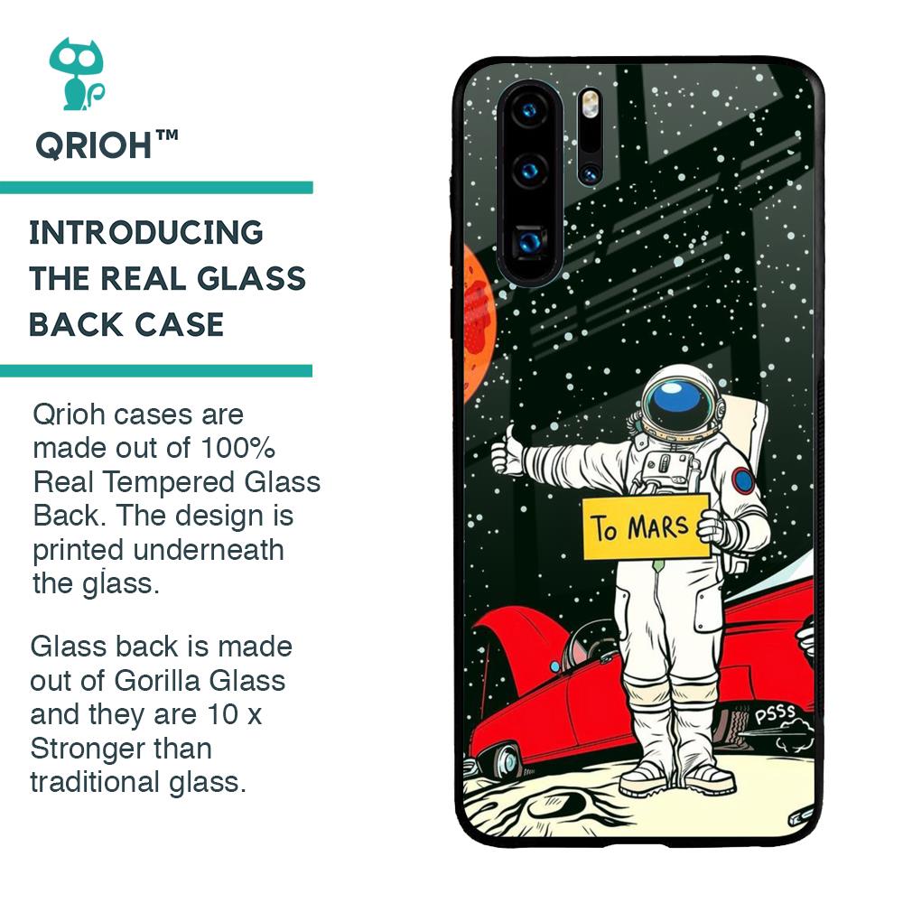 Astronaut on Mars Glass Case for Huawei P30 Pro