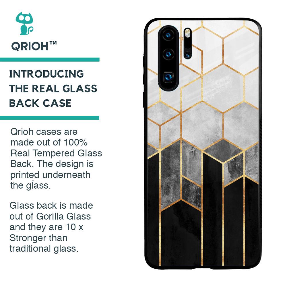 Tricolor Pattern Glass Case for Huawei P30 Pro