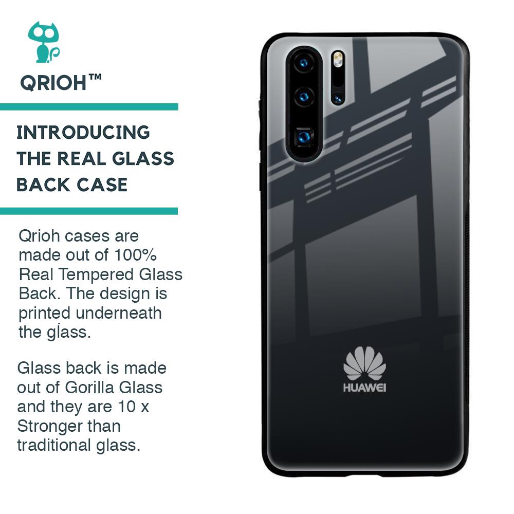 Stone Grey Glass Case For Huawei P30 Pro
